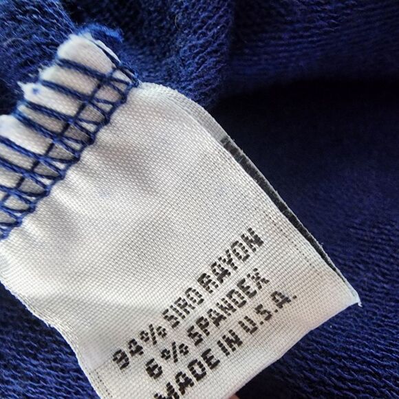 Bryn Walker Blue Dolman Sleeve 3/4 Tunic Oversized - Picture 9 of 9